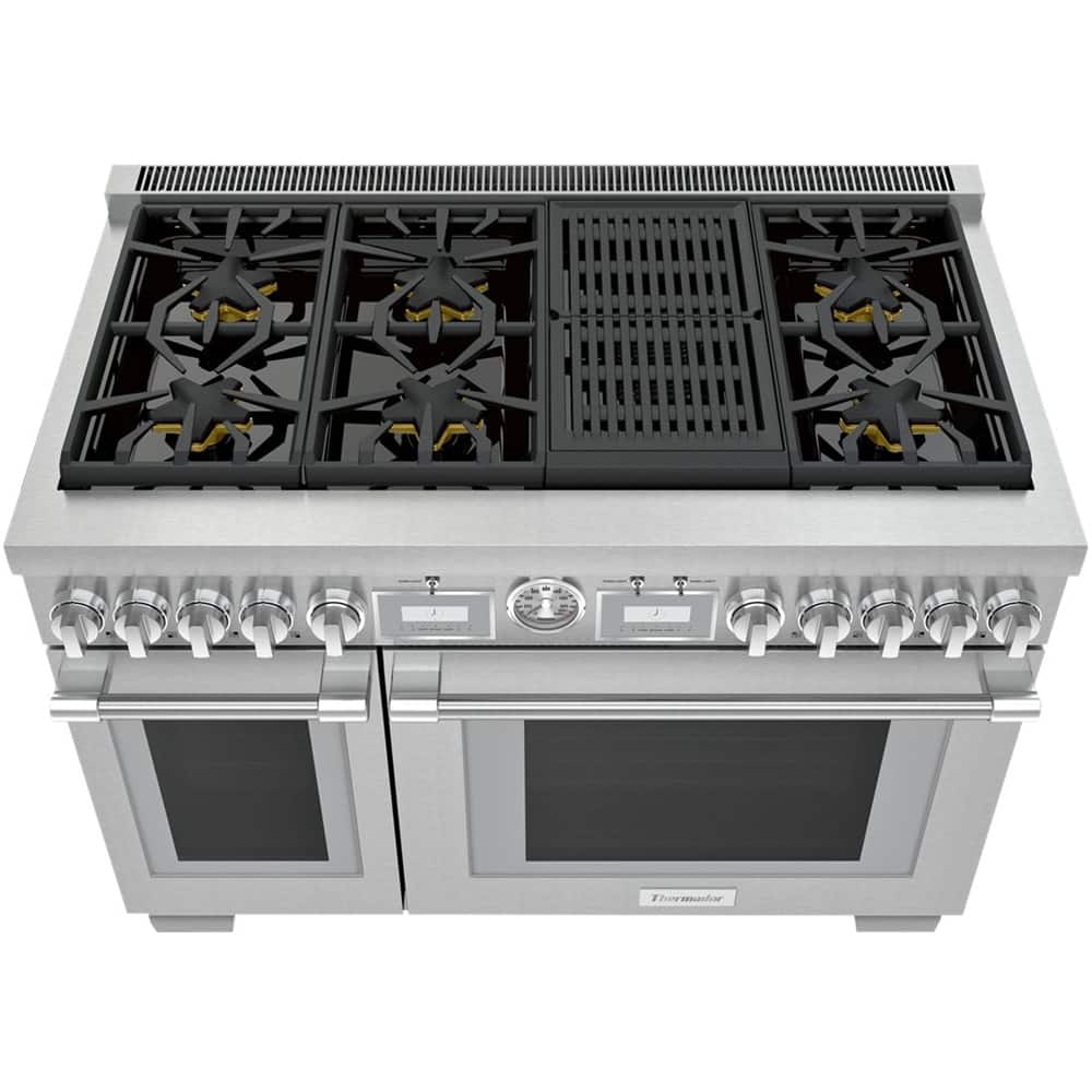 Thermador - Self-Cleaning Freestanding Double Oven Gas Convection Range - Alt_View_Standard_11