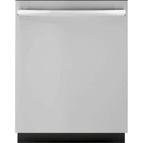 GE - 24" Top Control Built-In Dishwasher with Stainless Steel Tub - Stainless steel - Front_Standard