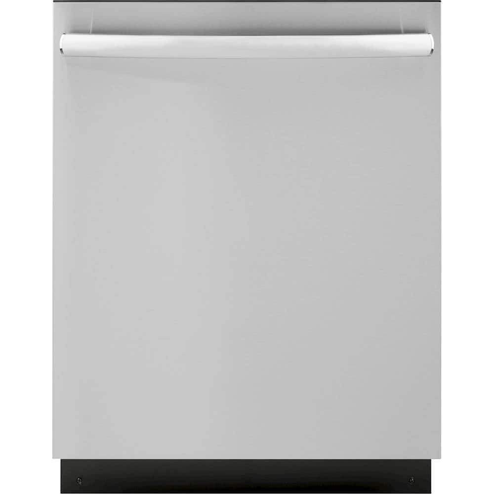 GE - 24" Top Control Built-In Dishwasher with Stainless Steel Tub - Stainless steel - Front_Zoom