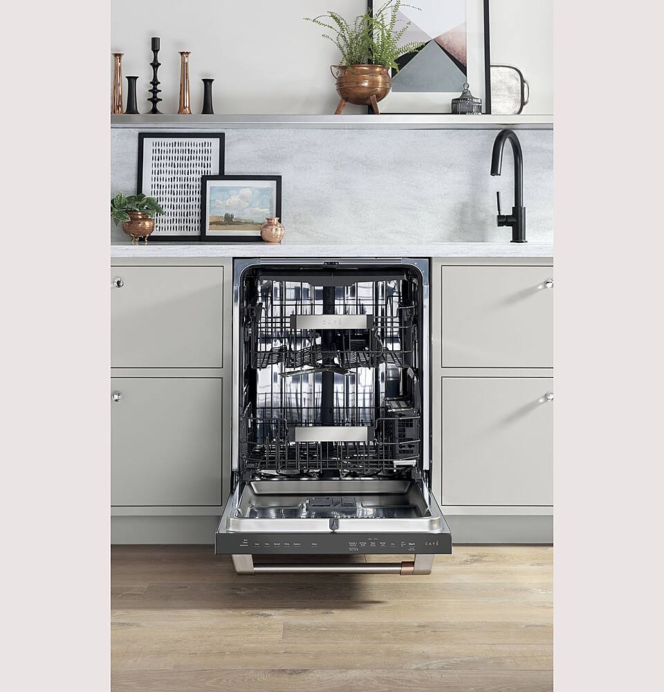 Café - 24" Top Control Tall Tub Built-In Dishwasher with Stainless Steel Tub - Matte Black - Alt_View_Standard_12