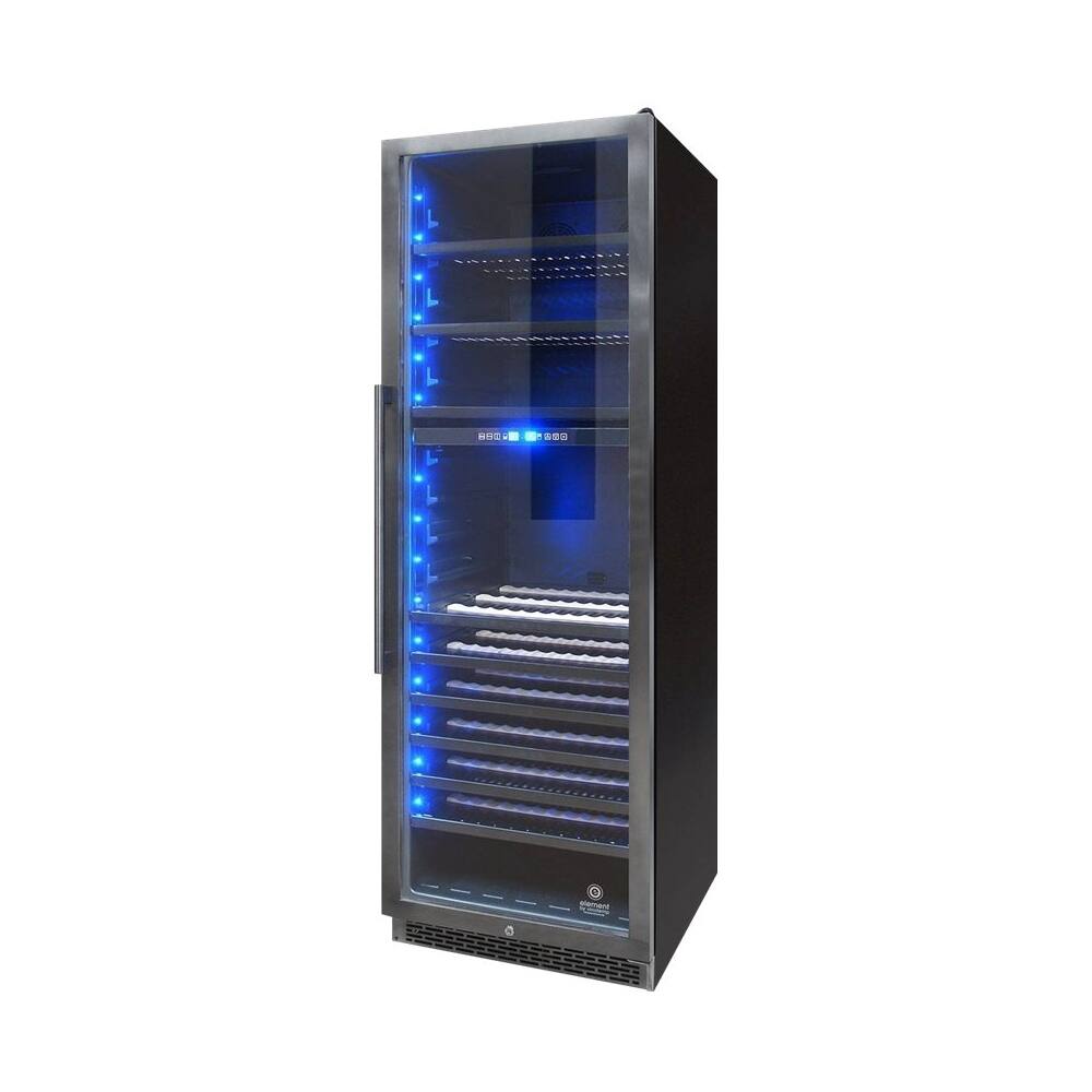 Element by Vinotemp 168Bottle Dual Zone Wine Cooler Black stainless steel at Pacific Sales