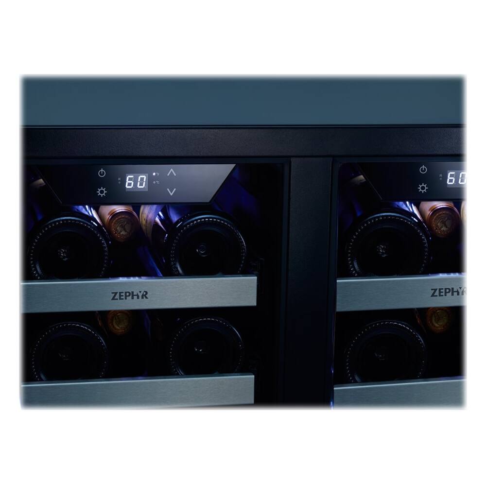 Zephyr Preserv 42Bottle Dual Zone Wine Cooler Stainless steel at