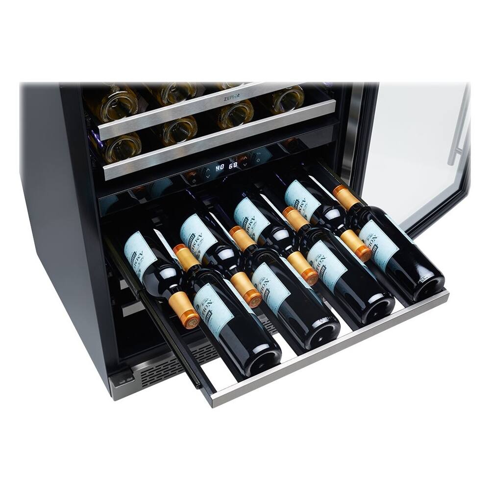 Zephyr Preserv 46Bottle Dual Zone Wine Cooler Stainless steel at