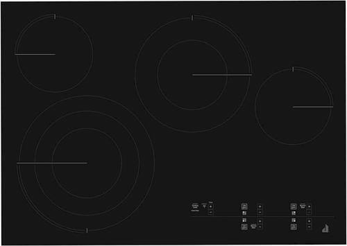 Jenn-Air - 30" Built-In Electric Cooktop - Black - Front_Standard