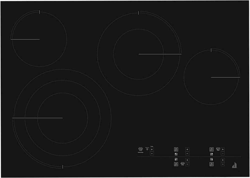 Jenn-Air - 30" Built-In Electric Cooktop - Black - Front_Zoom