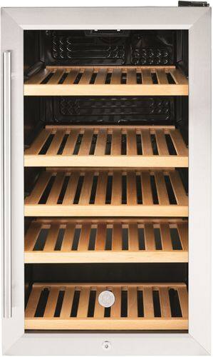GE - 125 Can / 31 Bottle Beverage and Wine Center - Stainless steel