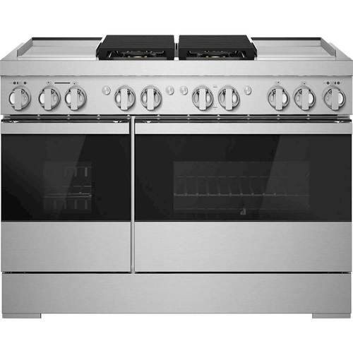 Jenn-Air - NOIR 6.3 Cu. Ft. Self-Cleaning Freestanding Dual Fuel Convection Range - Front_Standard