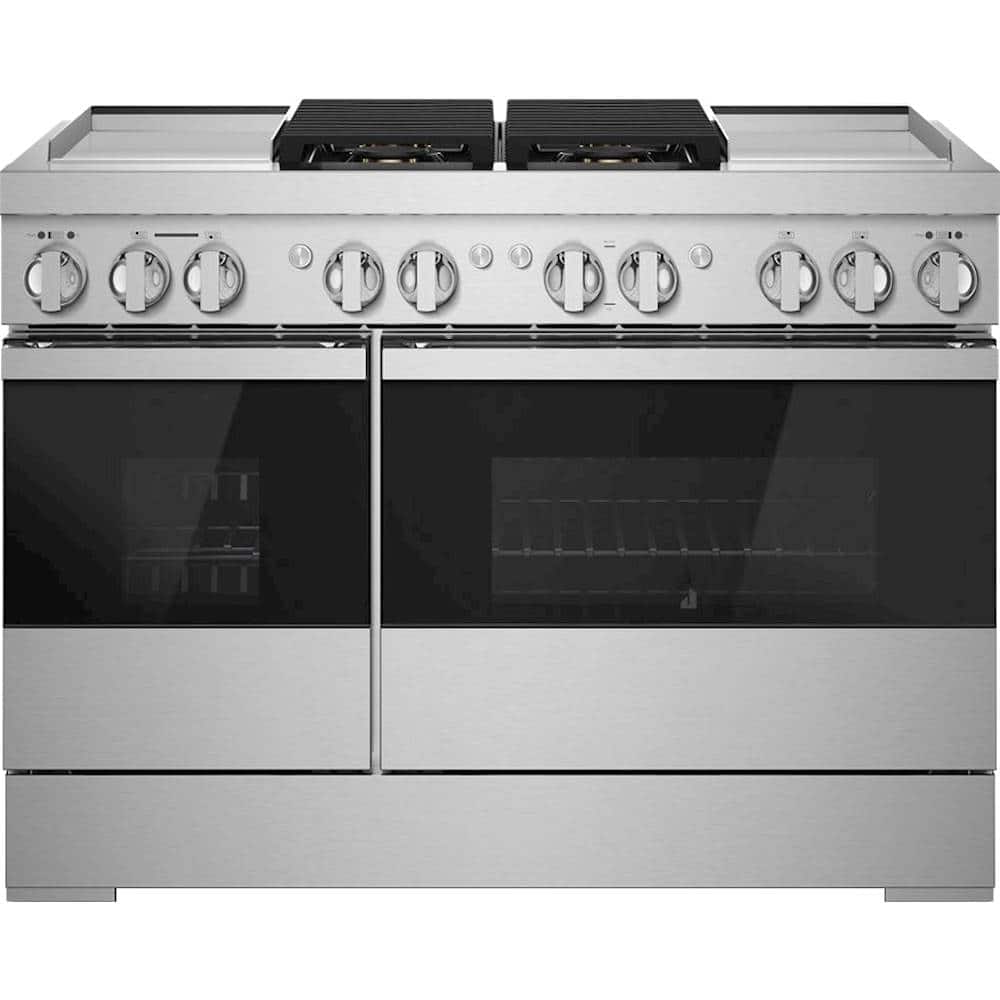 Jenn-Air - NOIR 6.3 Cu. Ft. Self-Cleaning Freestanding Dual Fuel Convection Range - Front_Zoom