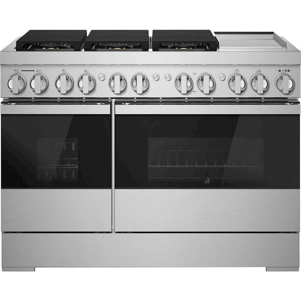 Jenn-Air - NOIR 6.3 Cu. Ft. Self-Cleaning Freestanding Dual Fuel Convection Range - Front_Zoom