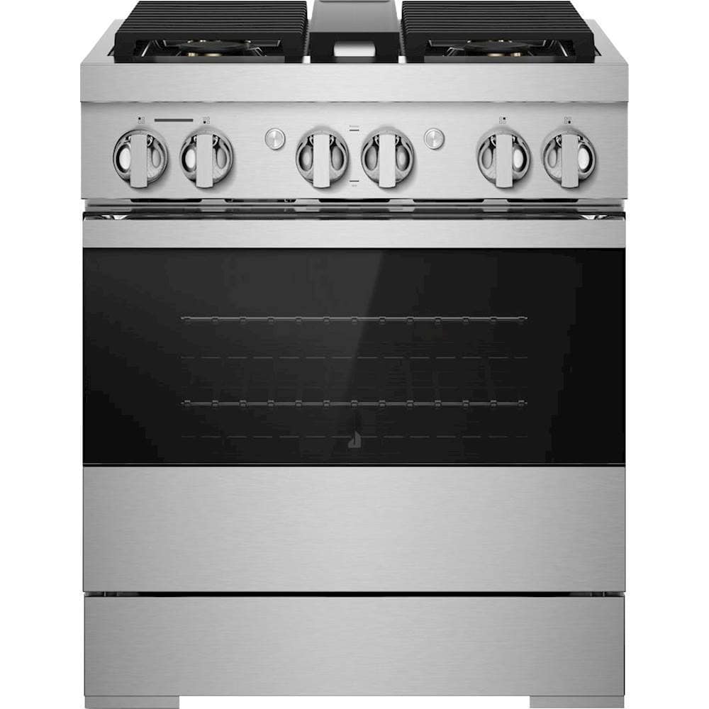 Jenn-Air - NOIR 4.1 Cu. Ft. Self-Cleaning Freestanding Dual Fuel Convection Range - Front_Zoom