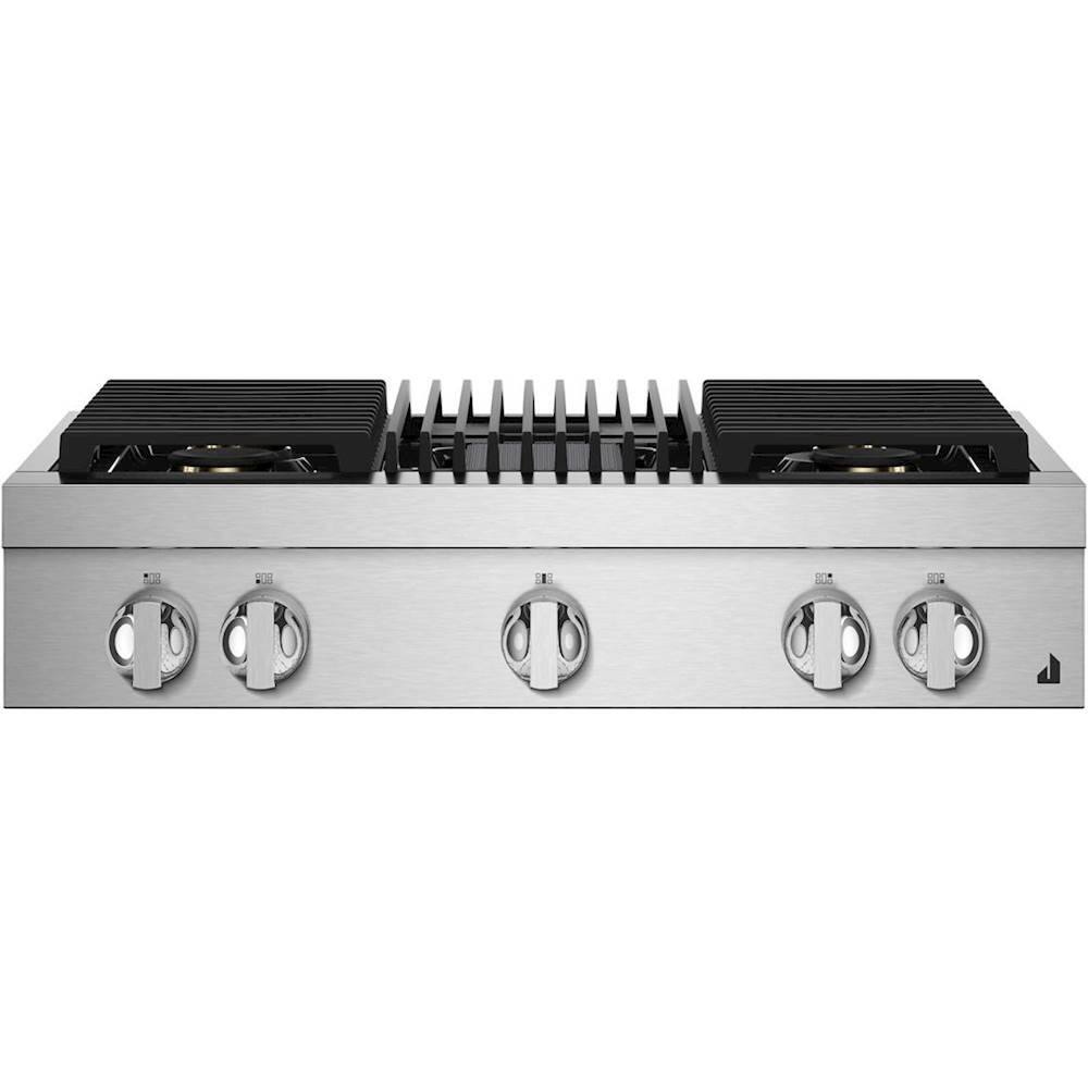JennAir NOIR 36" BuiltIn Gas Cooktop Floating Glass Black at