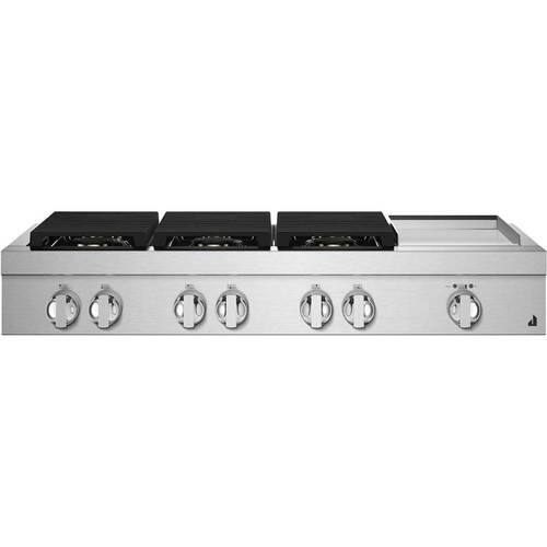 JennAir NOIR 48" BuiltIn Gas Cooktop FLoating Glass Black at