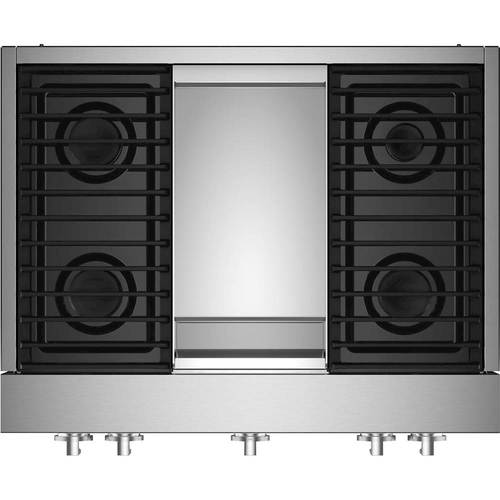 JennAir NOIR 36" BuiltIn Gas Cooktop Stainless steel at Pacific Sales