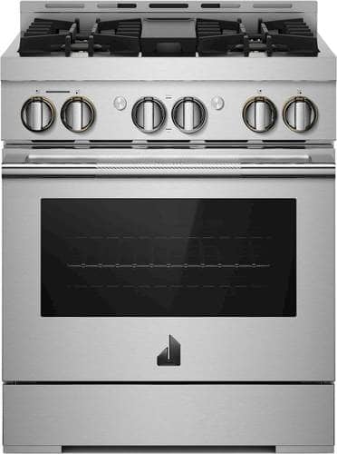Jenn-Air - RISE 4.1 Cu. Ft. Self-Cleaning Freestanding Gas Convection Range - Stainless steel - Front_Standard
