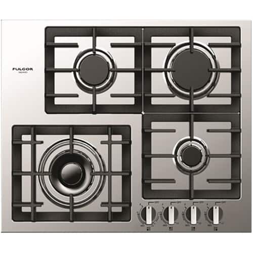 Fulgor Milano 400 Series 24" Gas Cooktop Stainless steel at Pacific