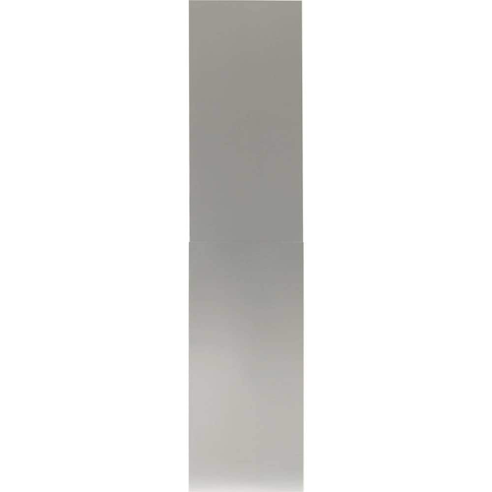 Coyote - High Flue Cover for 9'8" to 12' Ceilings - Brushed Stainless Steel - Front_Zoom