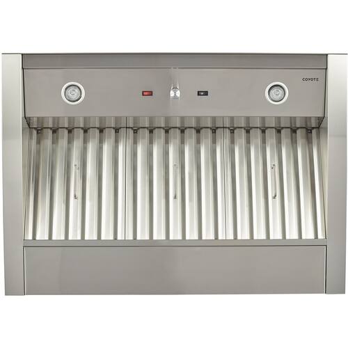 Coyote - 40" Externally Vented Range Hood - Stainless steel - Front_Standard