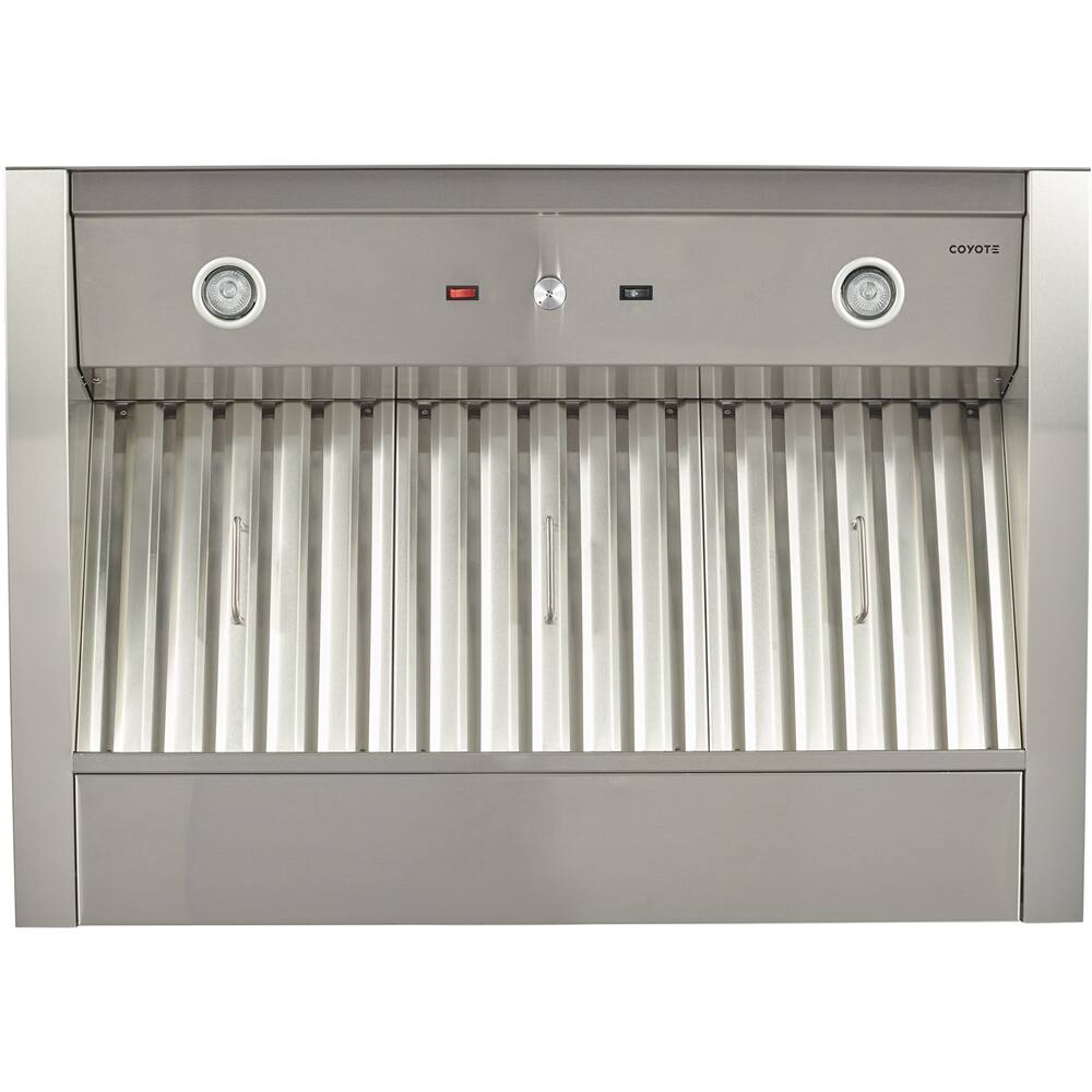 Coyote - 40" Externally Vented Range Hood - Stainless steel - Front_Zoom