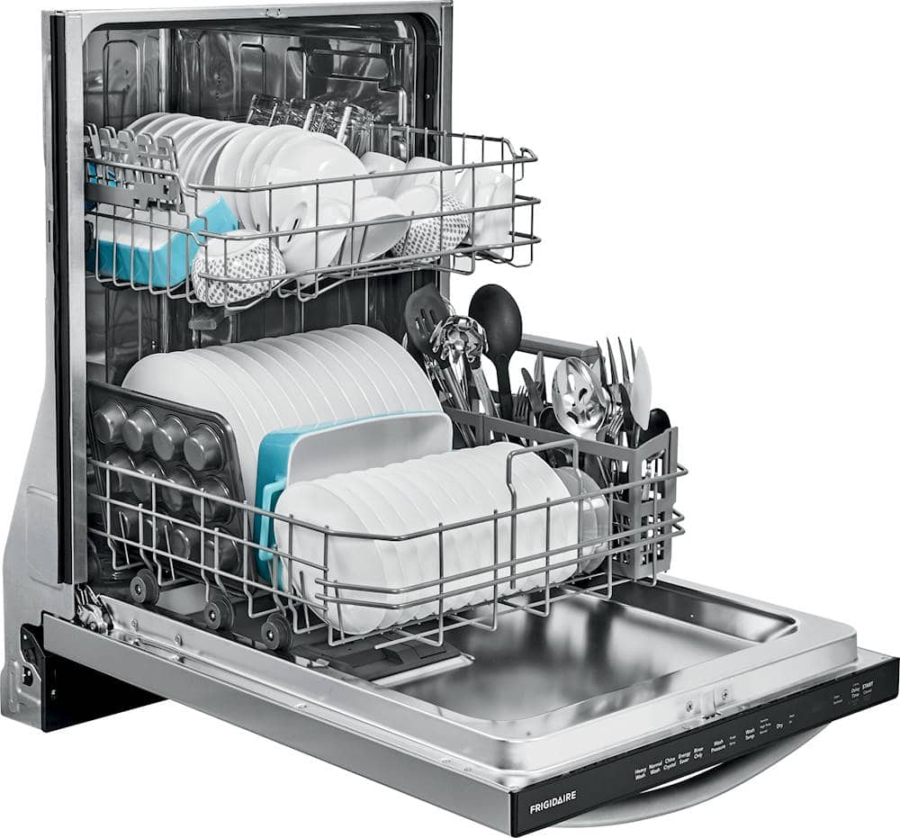 Frigidaire - 24" Top Control Tall Tub Built-In Dishwasher with Stainless Steel Tub - Stainless steel - Alt_View_Standard_14