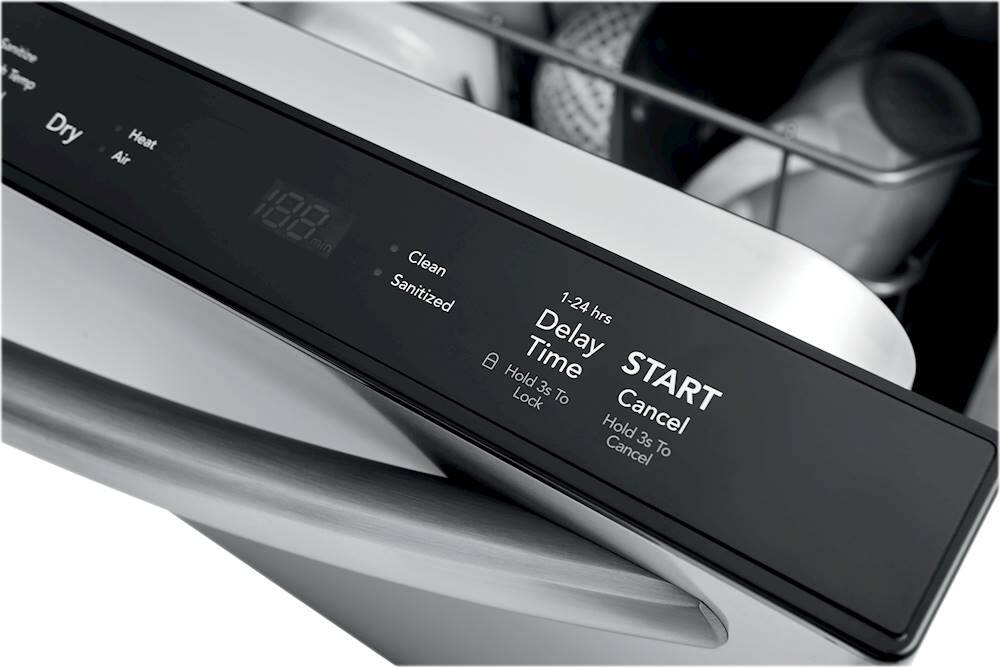 Frigidaire - 24" Top Control Tall Tub Built-In Dishwasher with Stainless Steel Tub - Stainless steel - Alt_View_Standard_19