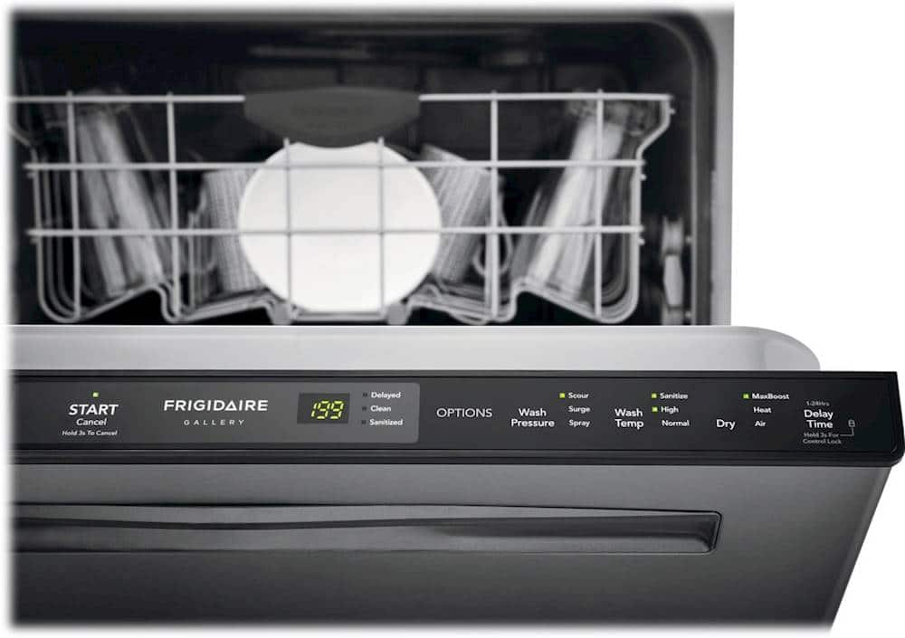 Frigidaire - Gallery 24" Top Control Tall Tub Built-In Dishwasher - Black stainless steel - Alt_View_Standard_15