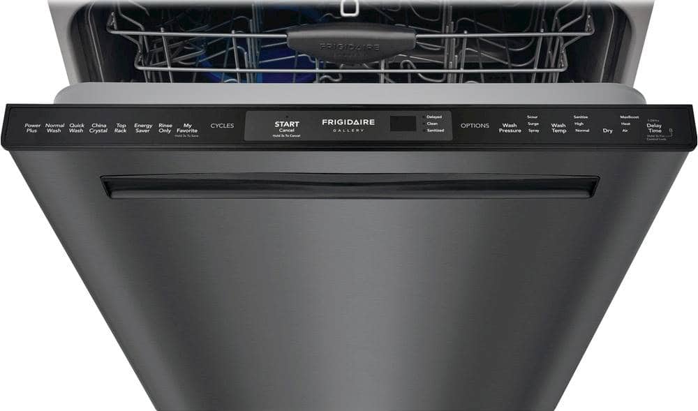 Frigidaire - Gallery 24" Top Control Tall Tub Built-In Dishwasher - Black stainless steel - Alt_View_Standard_1