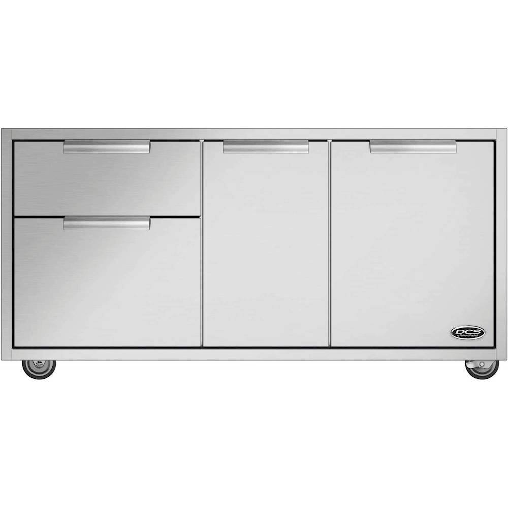 DCS - CAD 48" Grill Cart for Select DCS Grills - Stainless Steel - Angle_Zoom