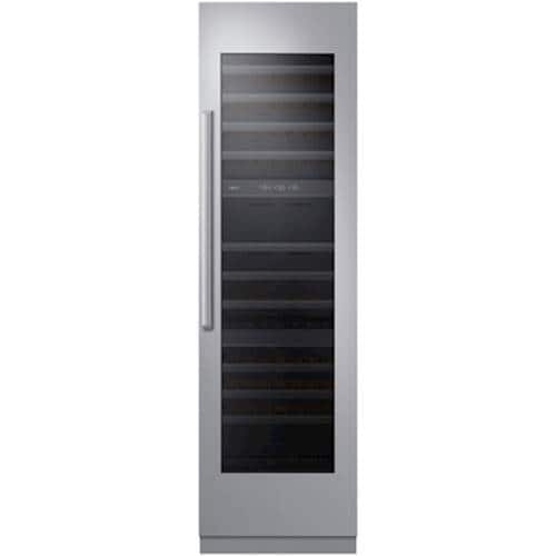 Dacor - Modernist Collection 24" Front Panel Kit for Select Integrated Wine Cellars - Silver Stainless Steel - Front_Standard