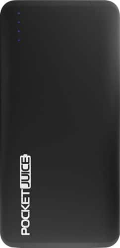 Tzumi - PocketJuice Slim Pro 20,000 mAh Portable Charger for Most USB Enabled Devices - Black