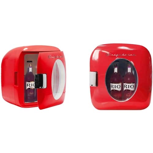 Frigidaire - Retro 12-Can Beverage Cooler - Red - Front_Standard