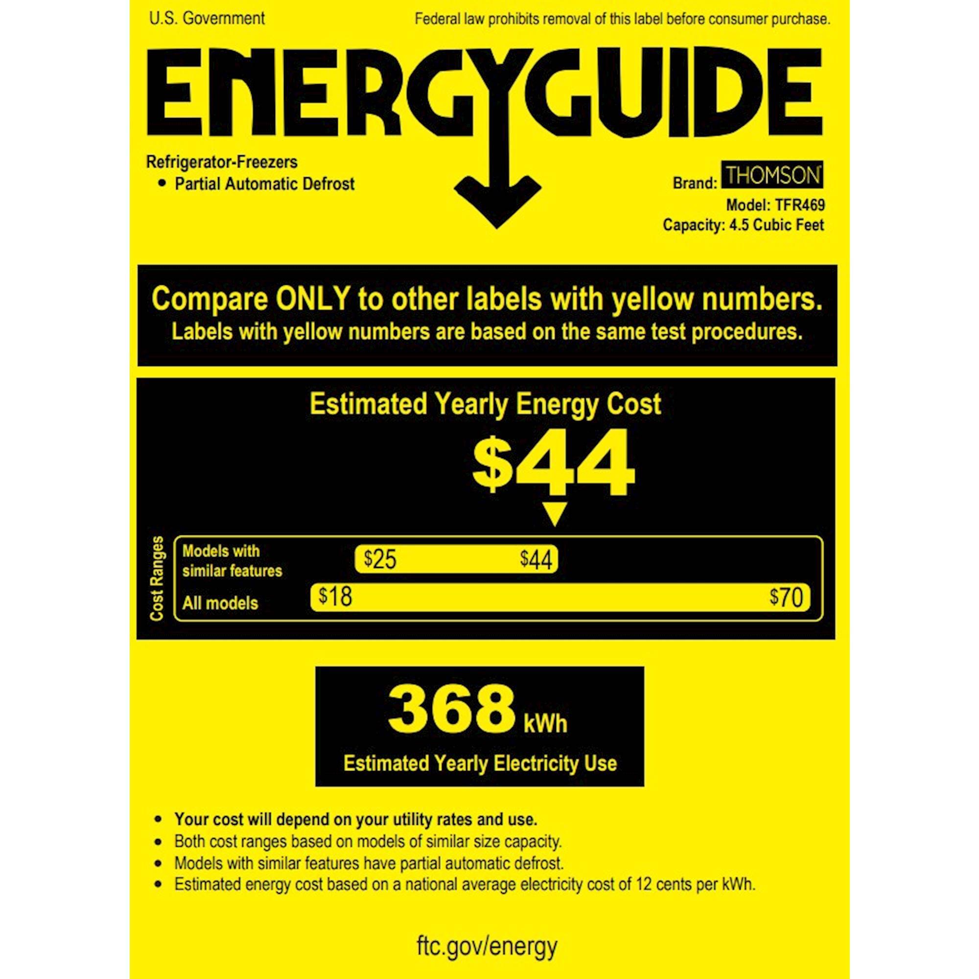 Thomson 4.5 Cu. Ft. Mini Fridge Black stainless steel at Pacific Sales