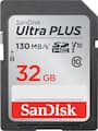 SanDisk - Ultra Plus 32GB SDHC UHS-I Memory Card