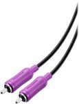 Insignia - 15' Subwoofer Cable - Black/Purple