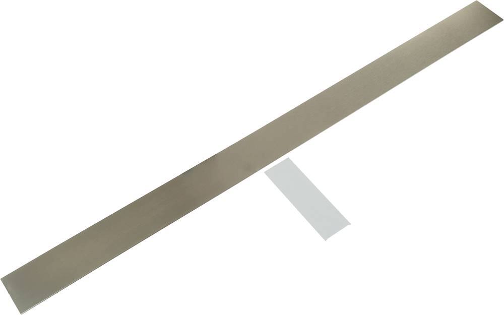 GE - Toe Kick Panel for Refrigerators - Stainless steel - Front_Zoom
