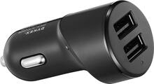 Dynex - 2-Port USB Vehicle Charger - Black