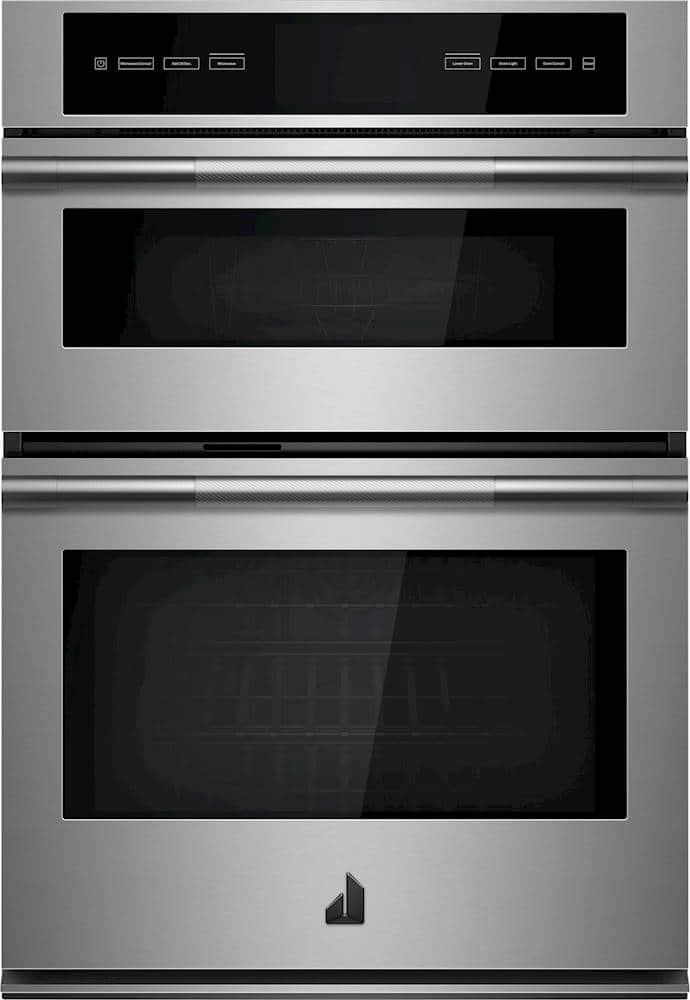 Jenn-Air - RISE 30" Single Electric Convection Wall Oven with Built-In Microwave - Stainless steel - Front_Zoom