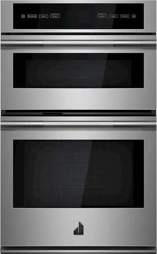 Jenn-Air - RISE 27" Single Electric Convection Wall Oven with Built-In Microwave - Stainless steel - Front_Standard