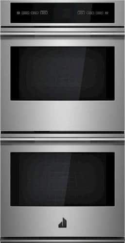 Jenn-Air - RISE 27" Built-In Double Electric Convection Wall Oven - Stainless steel - Front_Standard
