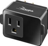 Rocketfish - 1-Outlet Surge Protector - Black