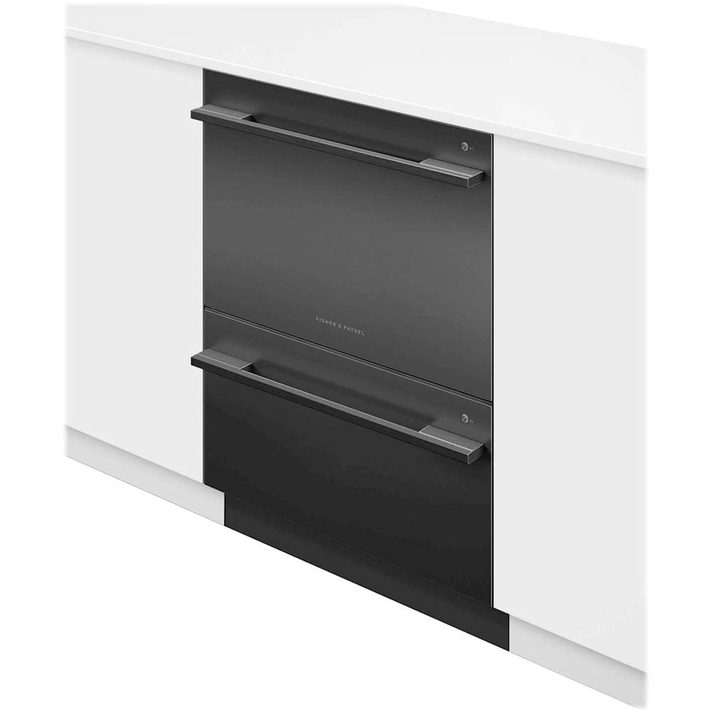 Fisher & Paykel - DishDrawer 24" Top-Control Built-In Dishwasher - Black stainless steel - Alt_View_Standard_11