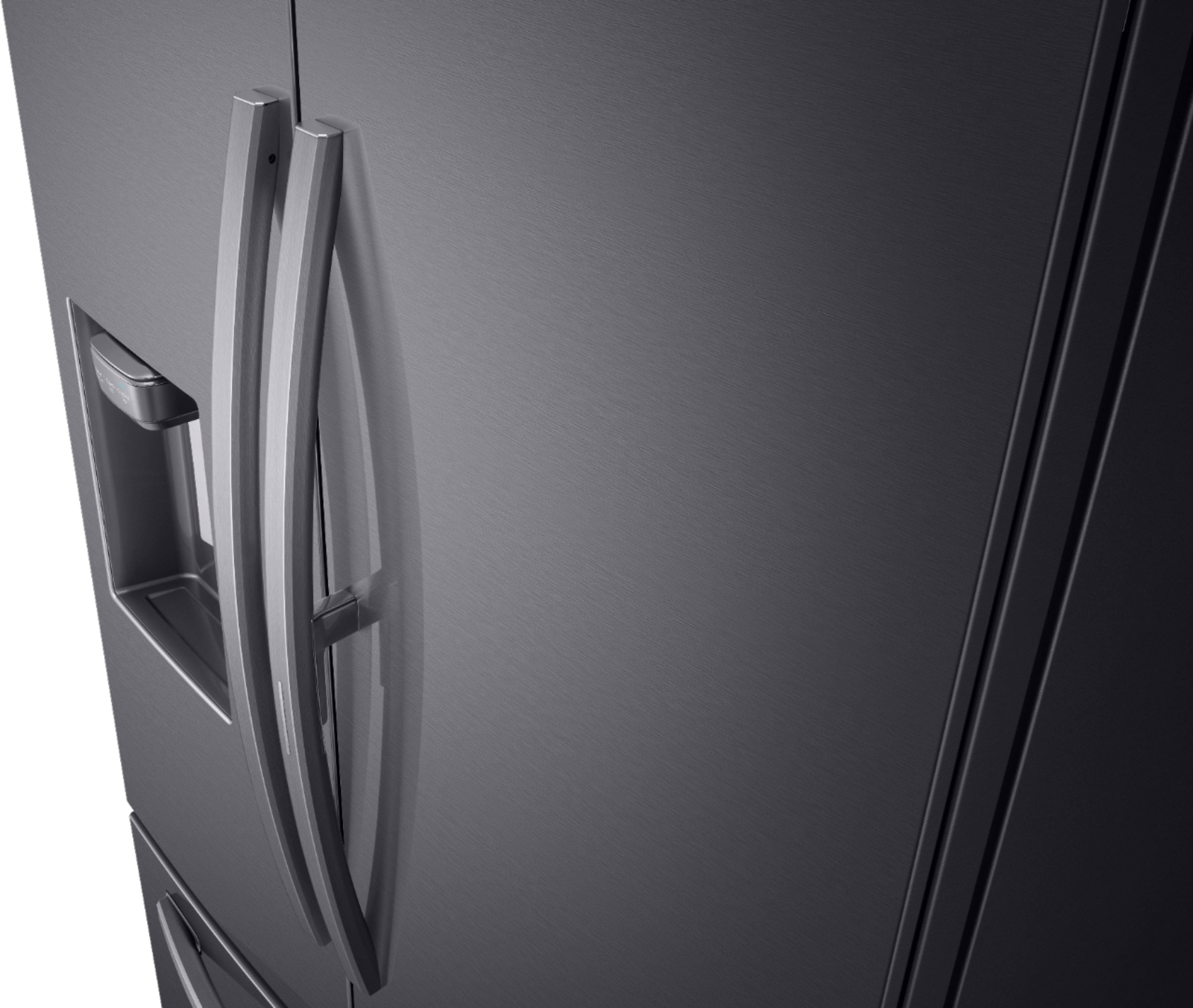 Samsung - 27.8 Cu. Ft. French Door Refrigerator with Food Showcase - Fingerprint Resistant Black Stainless Steel - Alt_View_Standard_5