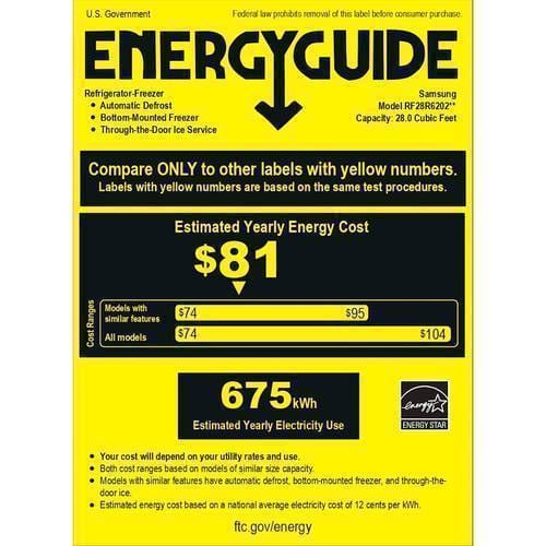 Samsung - 28 Cu. Ft. French Door Refrigerator with CoolSelect Pantry™ - White - Energy_Guide