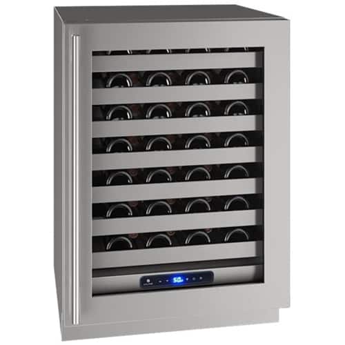 U-Line - Wine Captain 5 Class 49-Bottle Wine Cooler - Stainless steel - Front_Standard