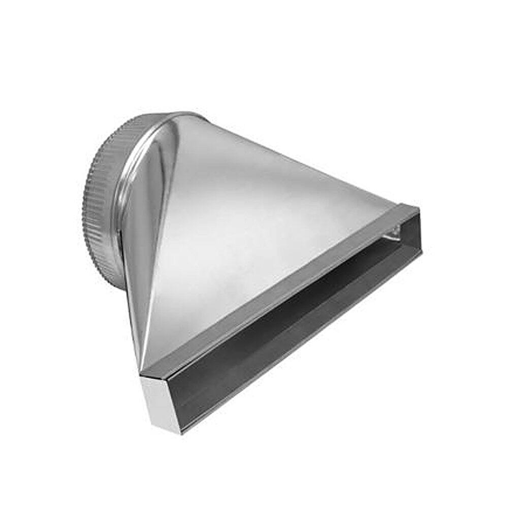 Zephyr - Rectangular To 10" Round Transition for Select Zephyr Downdrafts - Front_Zoom