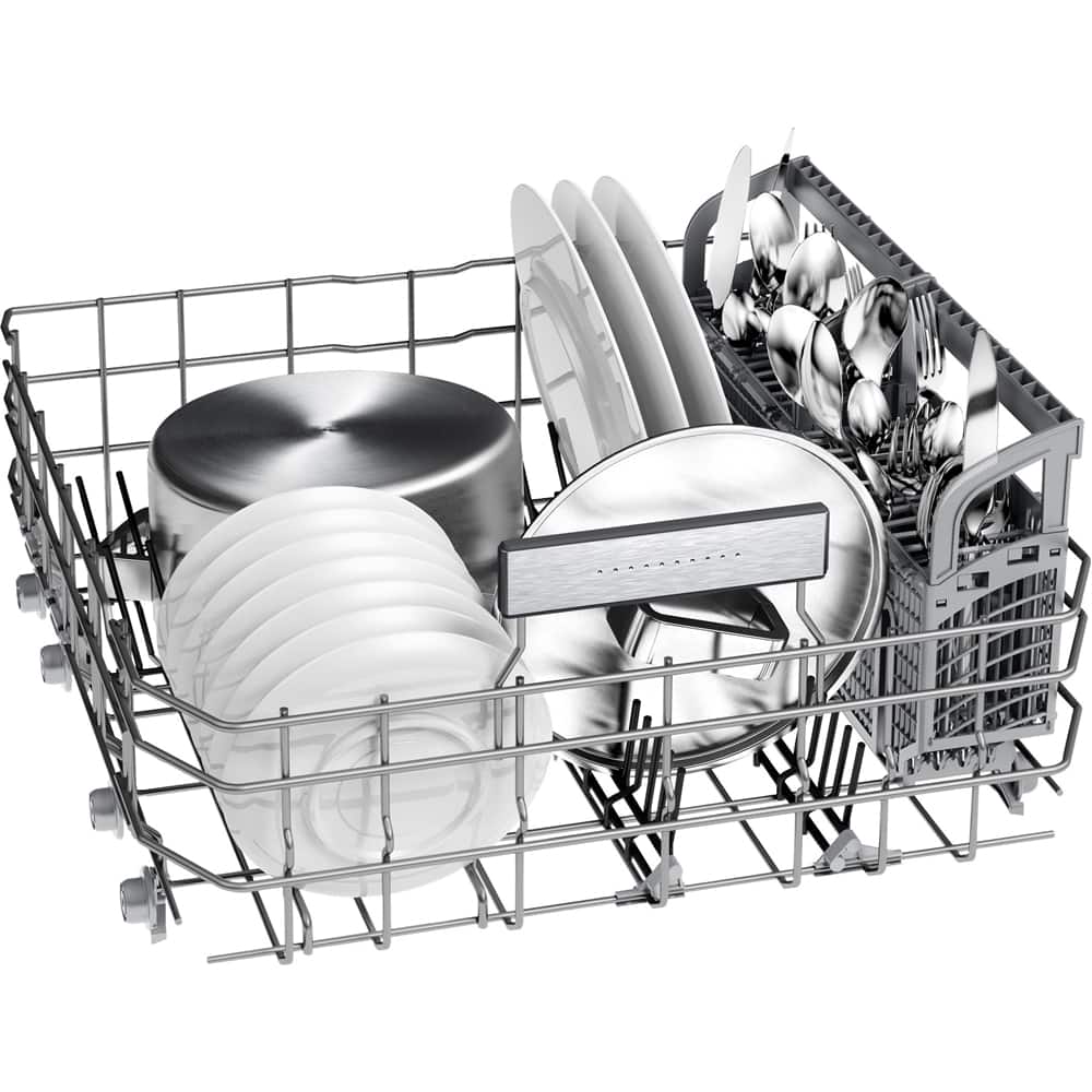 Bosch - 24" Compact Top Control Built-In Dishwasher with Stainless Steel Tub, 3rd Rack, 40 dBa - Stainless steel - Alt_View_Standard_15