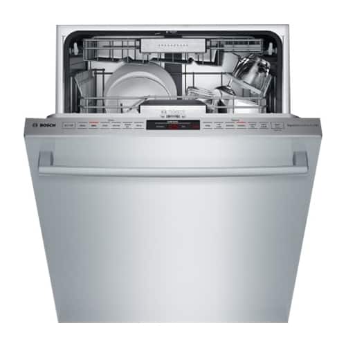 Bosch - 24" Compact Top Control Built-In Dishwasher with Stainless Steel Tub, 3rd Rack, 40 dBa - Stainless steel - Alt_View_Standard_16