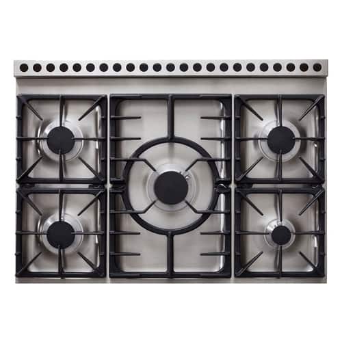 CornuFe - 3.8 Cu. Ft. Freestanding Dual Fuel Convection Range - Tapestry With Stainless Steel Trim - Alt_View_Standard_11