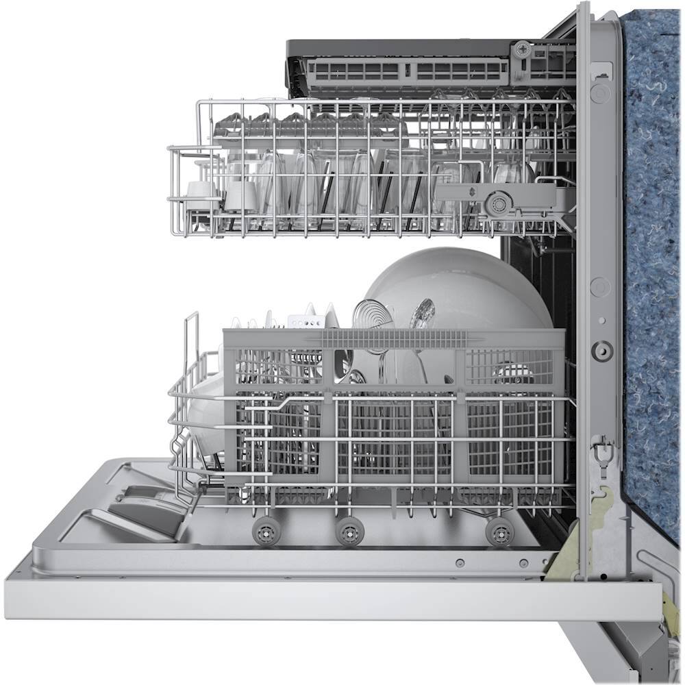 Bosch - 500 Series 24" Top Control Built-In Dishwasher with Stainless Steel Tub, 3rd Rack, 44 dBa - White - Alt_View_Standard_12