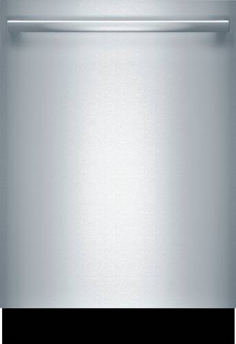 Bosch - 800 Series 24" Top Control Built-In Dishwasher with CrystalDry, Stainless Steel Tub, 3rd Rack, 42 dBa - Stainless steel - Front_Standard
