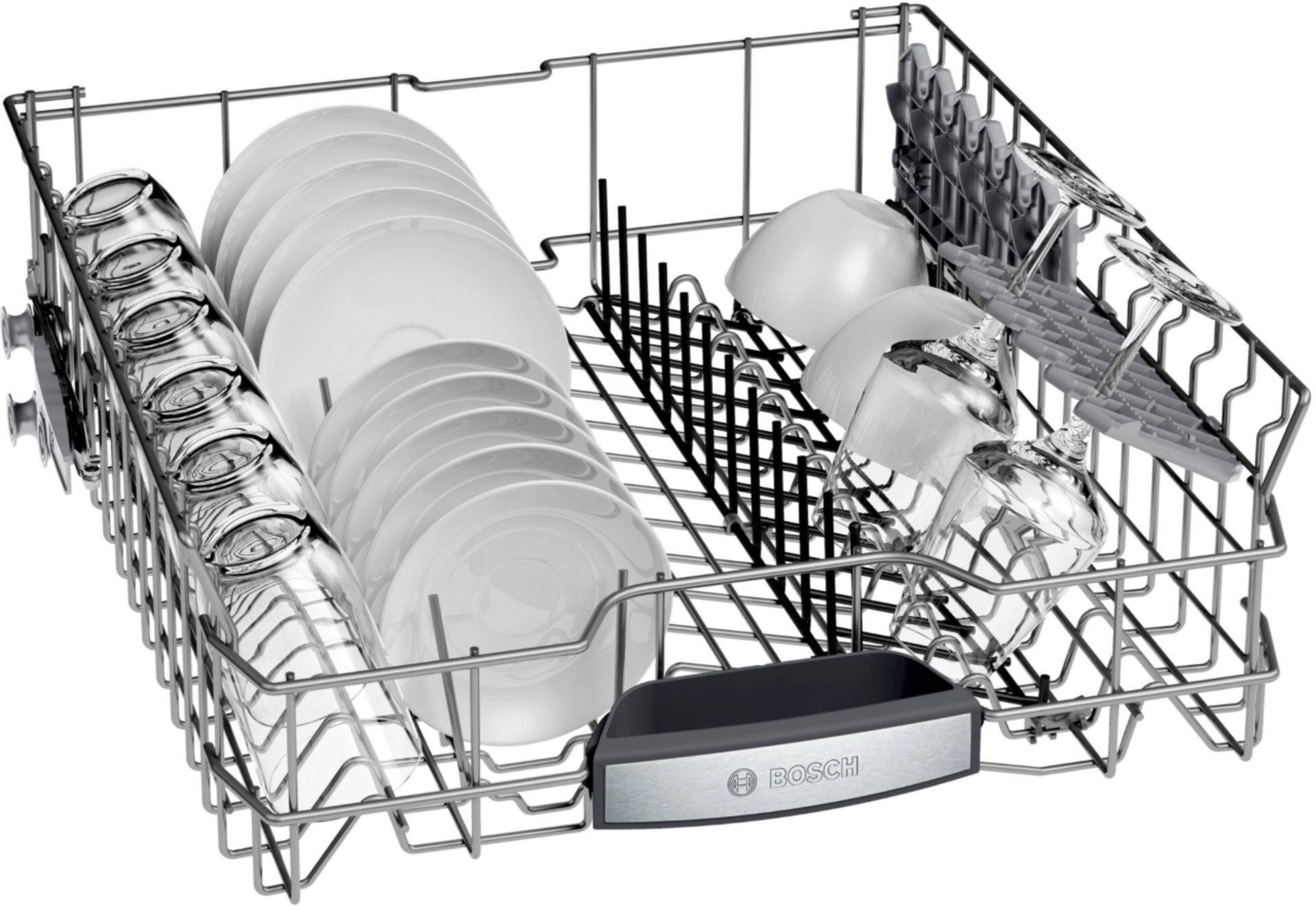 Bosch - 800 Series 24" Top Control Built-In Dishwasher with CrystalDry, Stainless Steel Tub, 3rd Rack, 42 dBa - Stainless steel - Alt_View_Standard_14